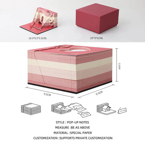 3D Memo Pad Notepads