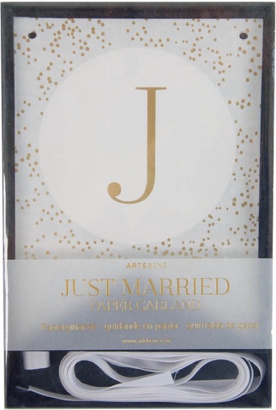 Artebene - paper garland - Just Married