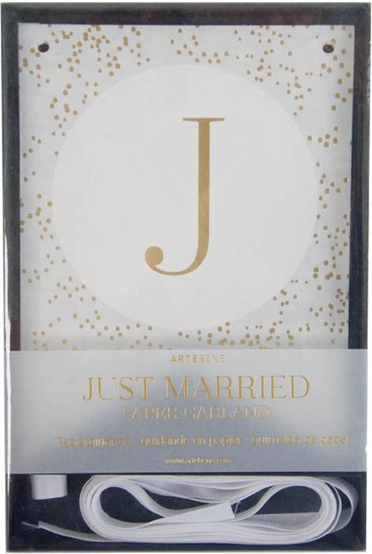 Artebene - paper garland - Just Married