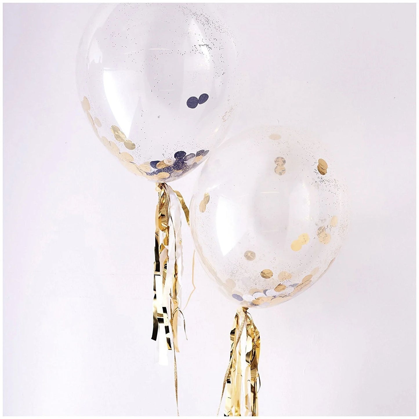 Meri Meri Confetti Balloon Kit - Shine Black & Gold