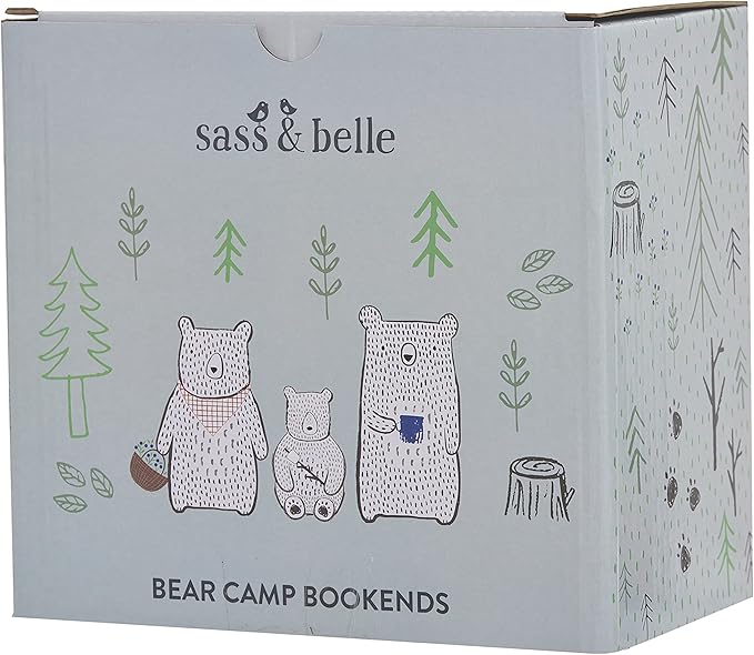 Sass & Belle Bear Camp Bookends