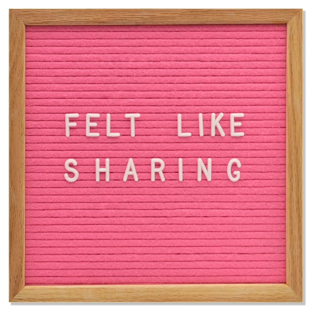 Pink Letter Board