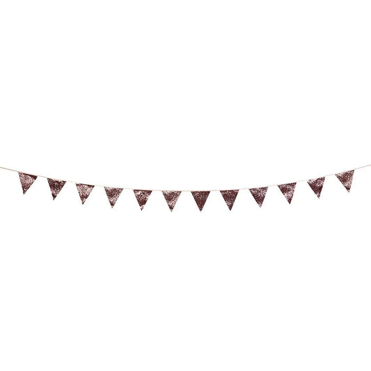 Pink Glitter Triangle Banner
