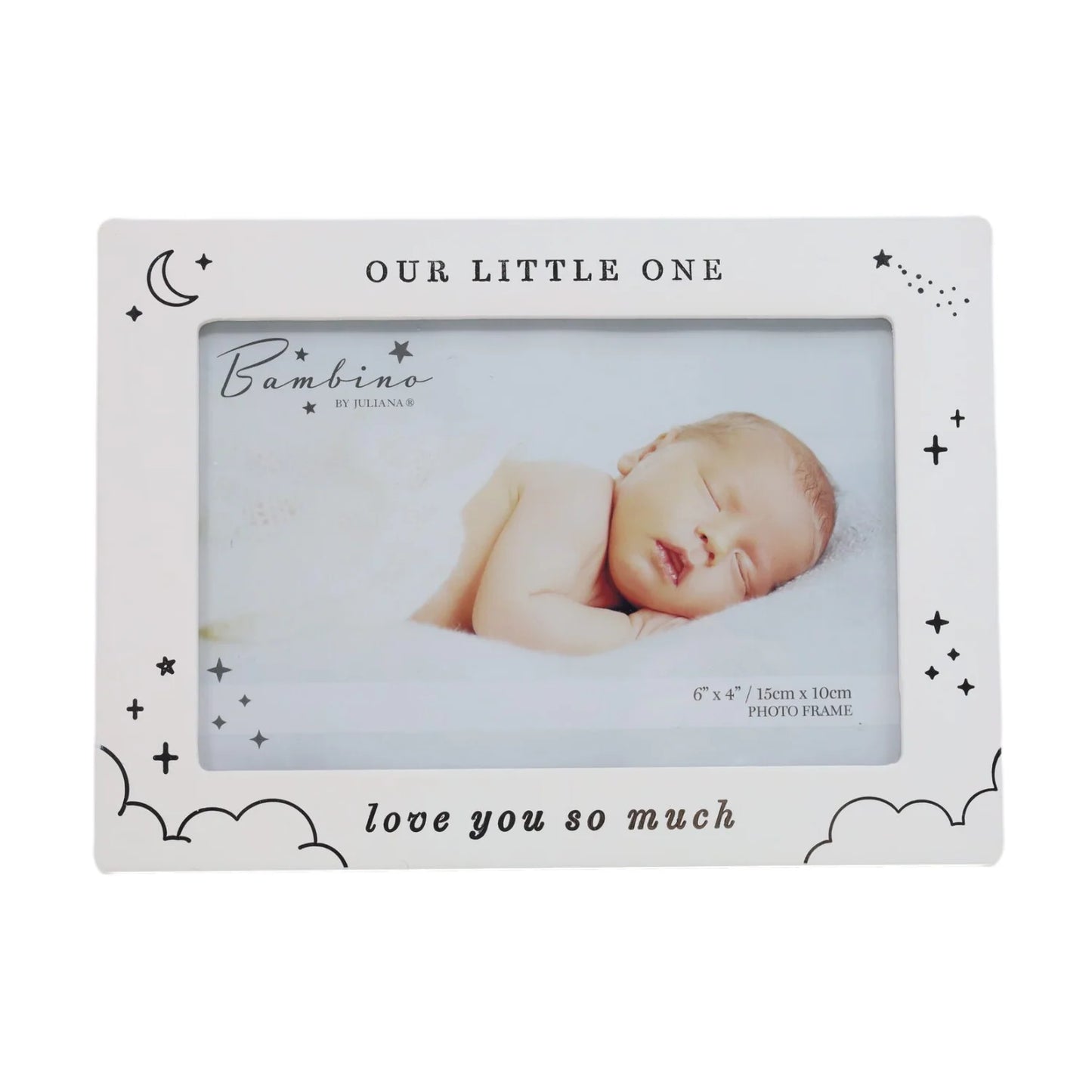 Baby White Wooden Picture Frame - Little One by Bambino