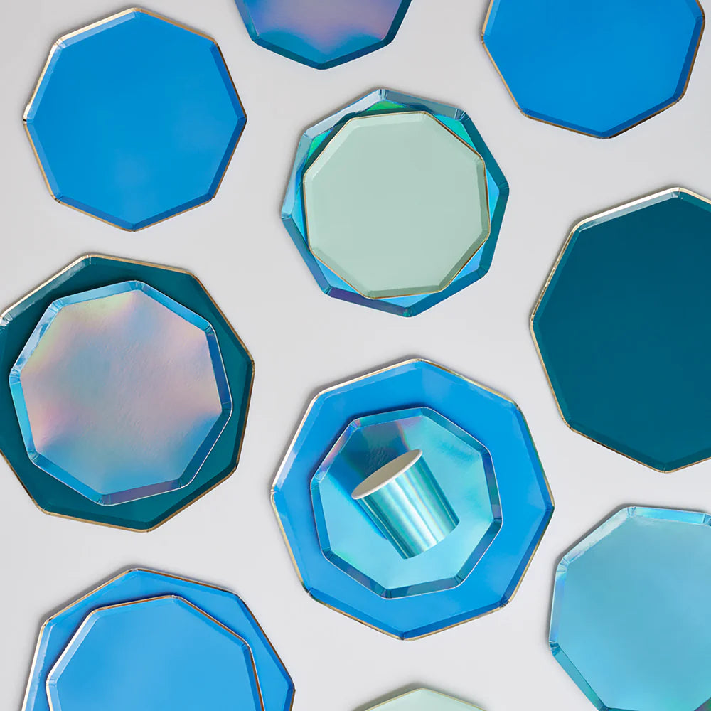 Meri Meri Bright Blue Dinner Plates
