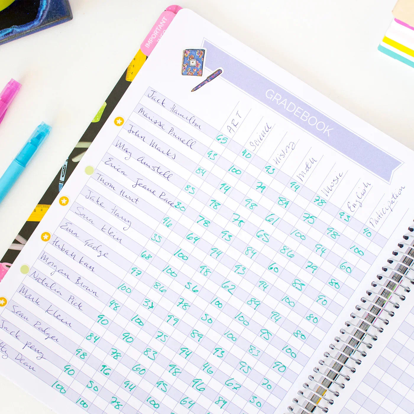 Undated Teacher Planner & Calendar