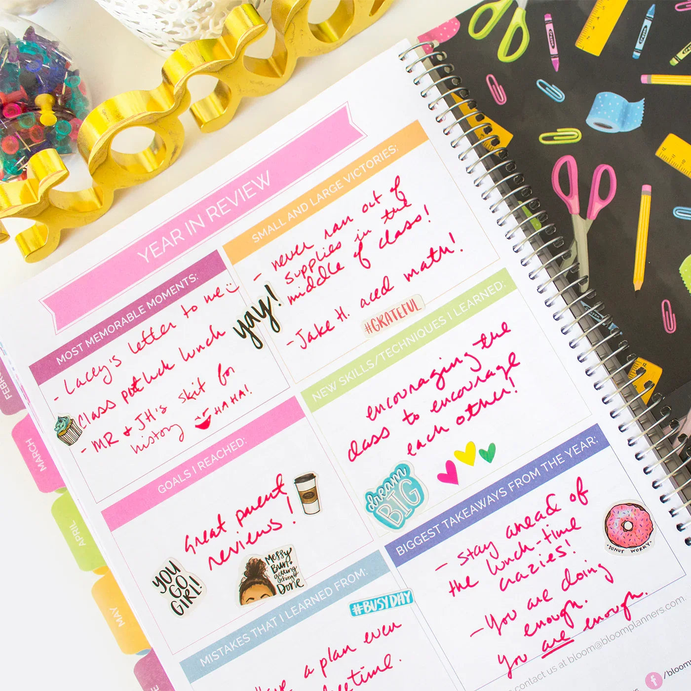 Undated Teacher Planner & Calendar