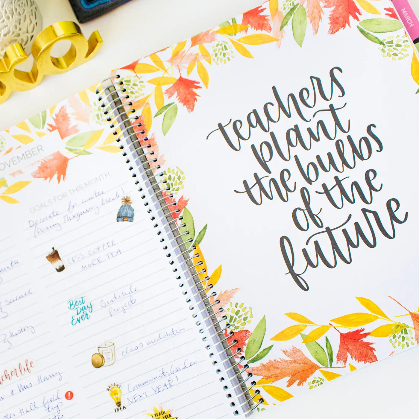 Undated Teacher Planner & Calendar
