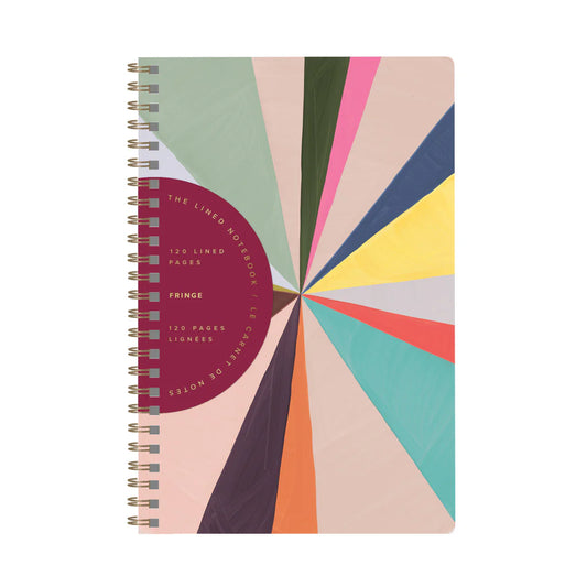 Fringe Color Wheel Slim Paperback Spiral Journal