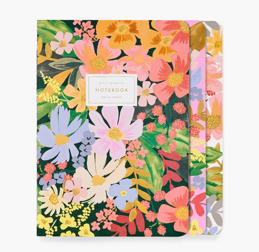 Rifle Paper Co. Marguerite Stitched Notebooks - Set of 3