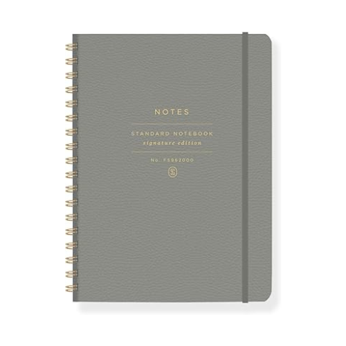 Fringe Studio Signature Edition Spiral Notebook, Small, Faux Leather Cover