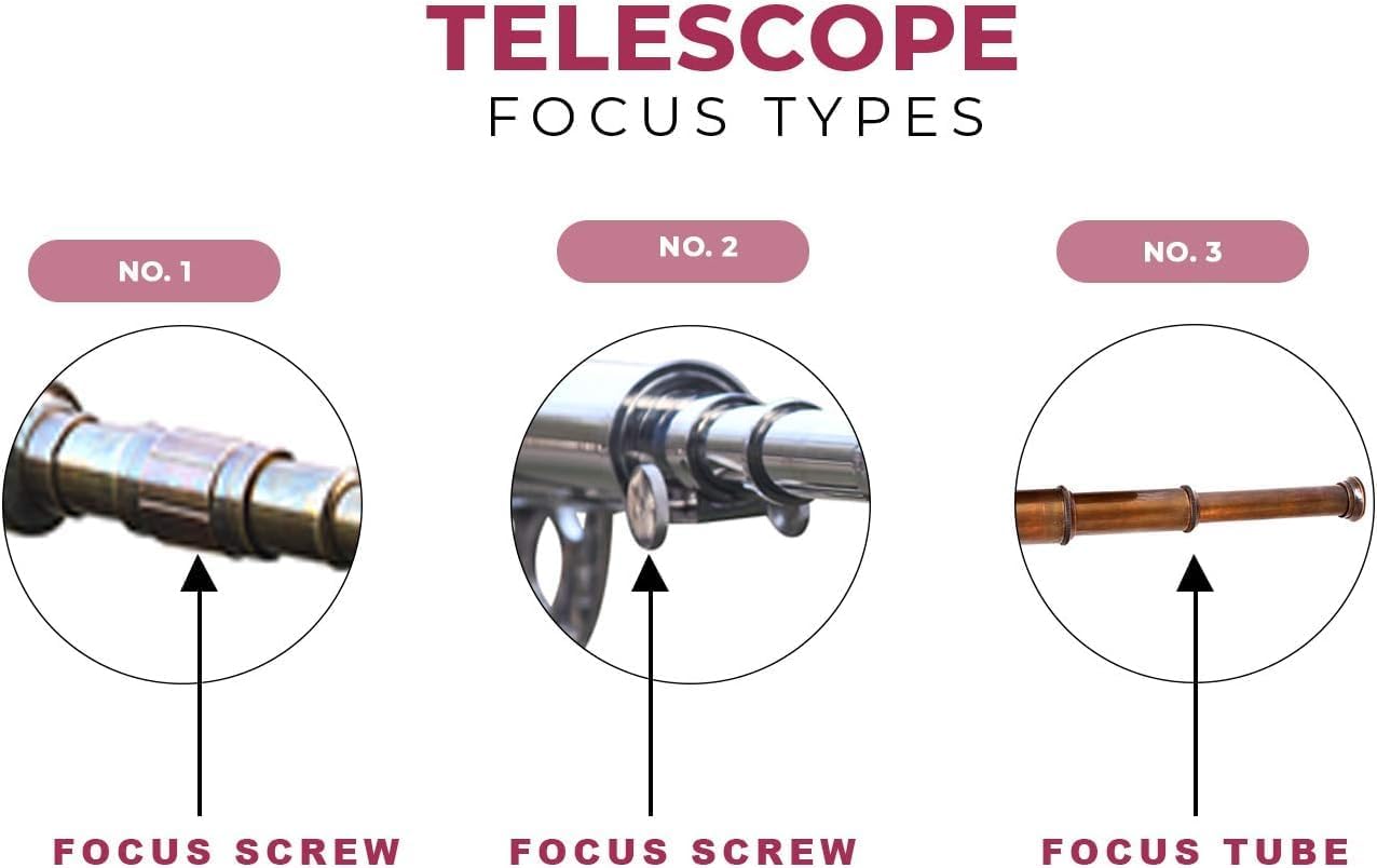 Nautical Marine Designer Brass Telescope Antique Finish Double Barrel Black Leather Coverd Wooden Brown Tripod Floor Standing Royal Handmade Telescope