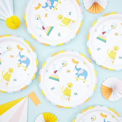 Meri Meri Silly Circus Plate (x12)