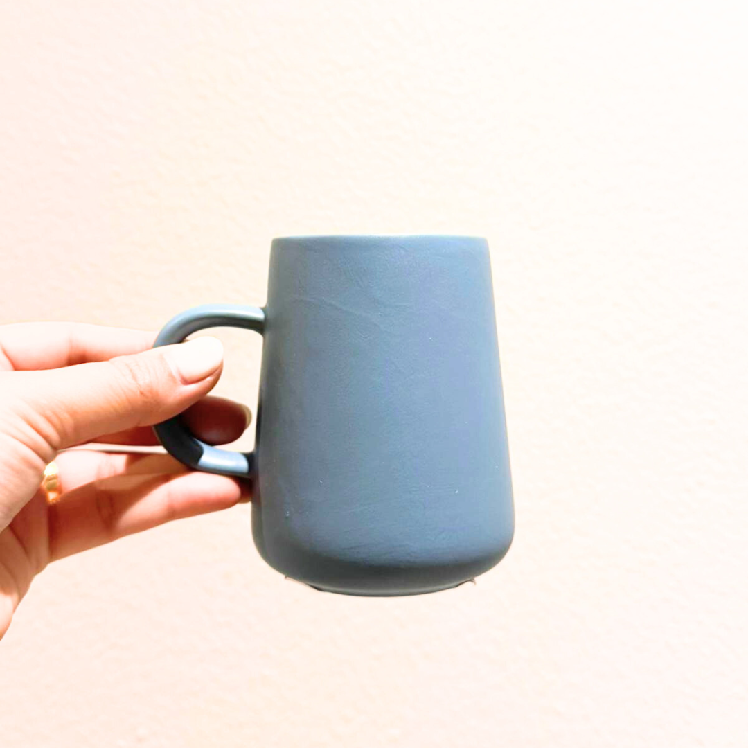 Matte Minimal Mug – Navy Blue