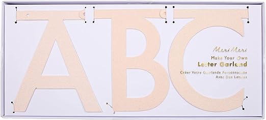 Glitter DIY Letter Garland Kit by Meri Meri
