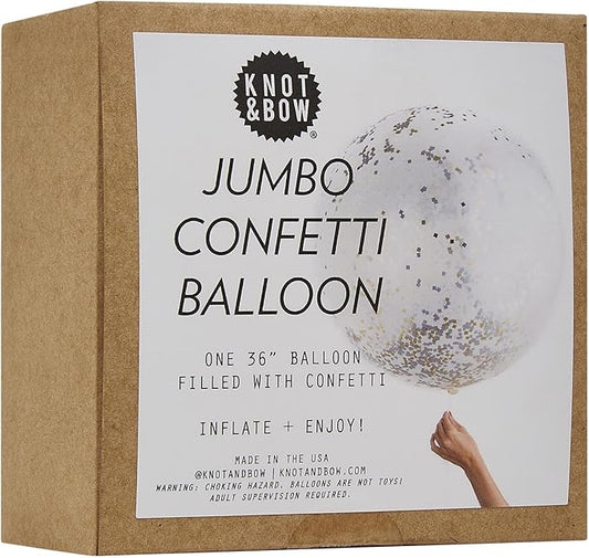 Knot & Bow Jumbo Confetti Balloon