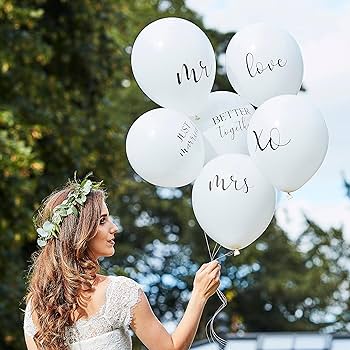 Ginger Ray White Wedding Balloon Bundle