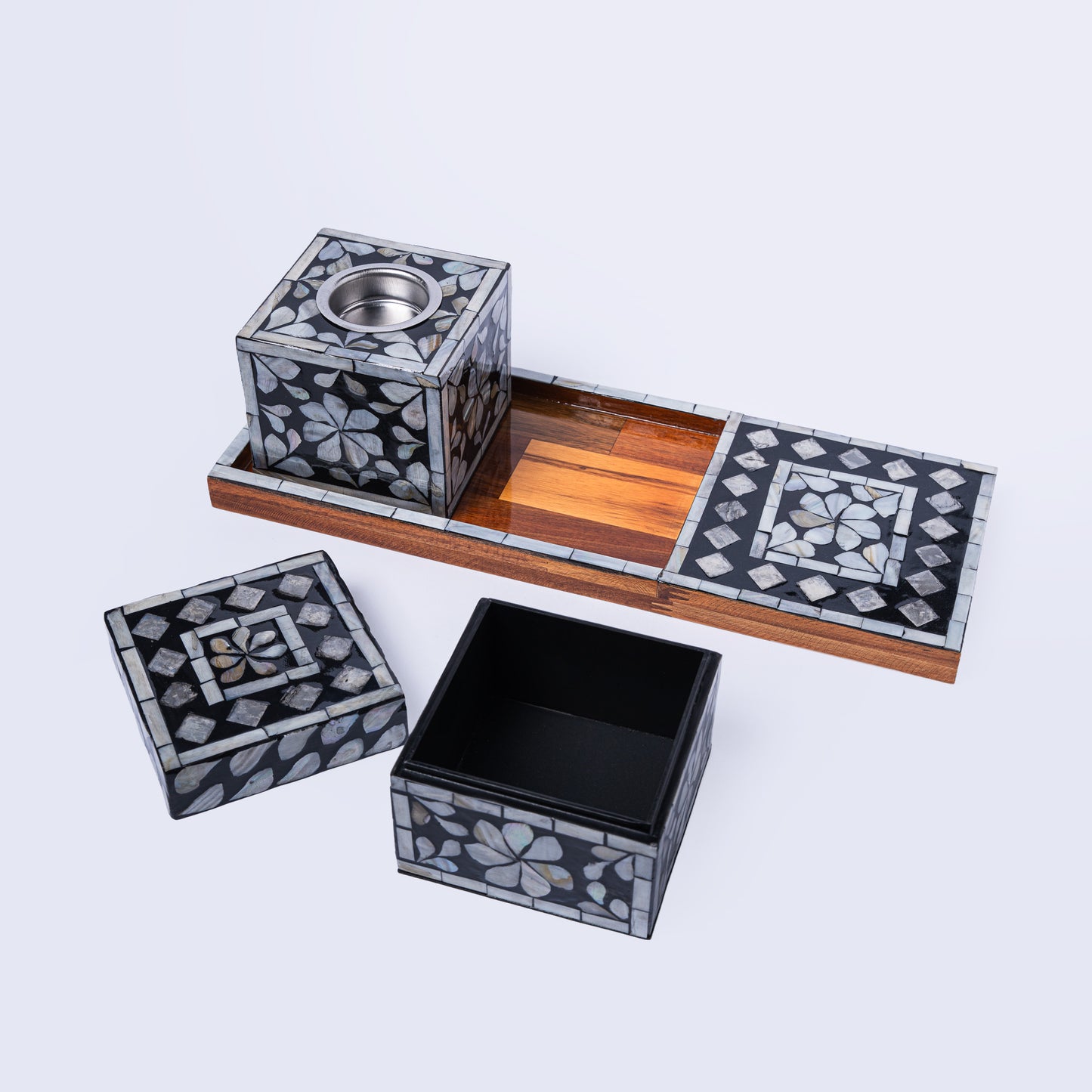 Luxury Mother of Pearl Bukhur Set