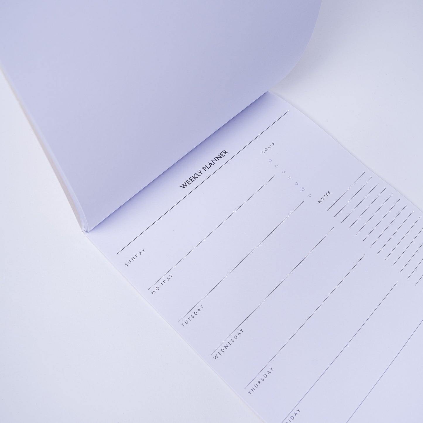 Minimal Weekly Planner Pad – Soft Pastel Edition
