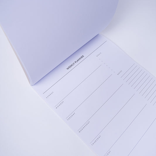Minimal Weekly Planner Pad – Soft Pastel Edition