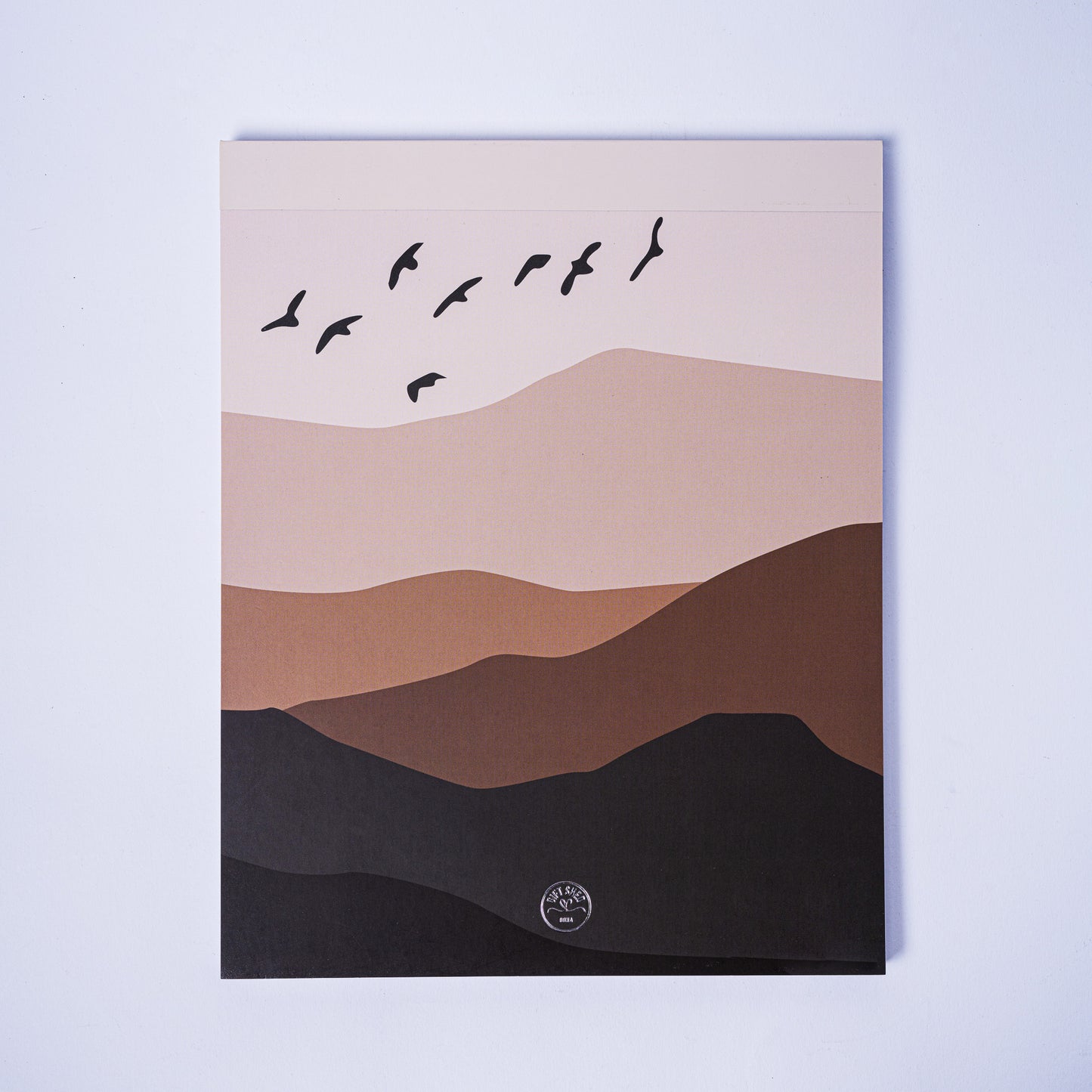 Desert Landscape Lined Notepad | Minimal Aesthetic Writing Pad
