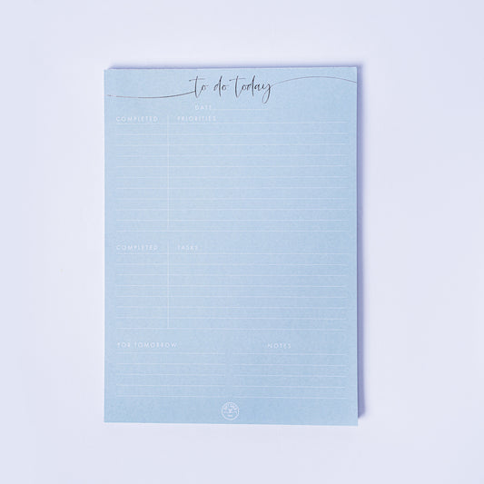 Blue “To Do Today” Daily Planner Pad