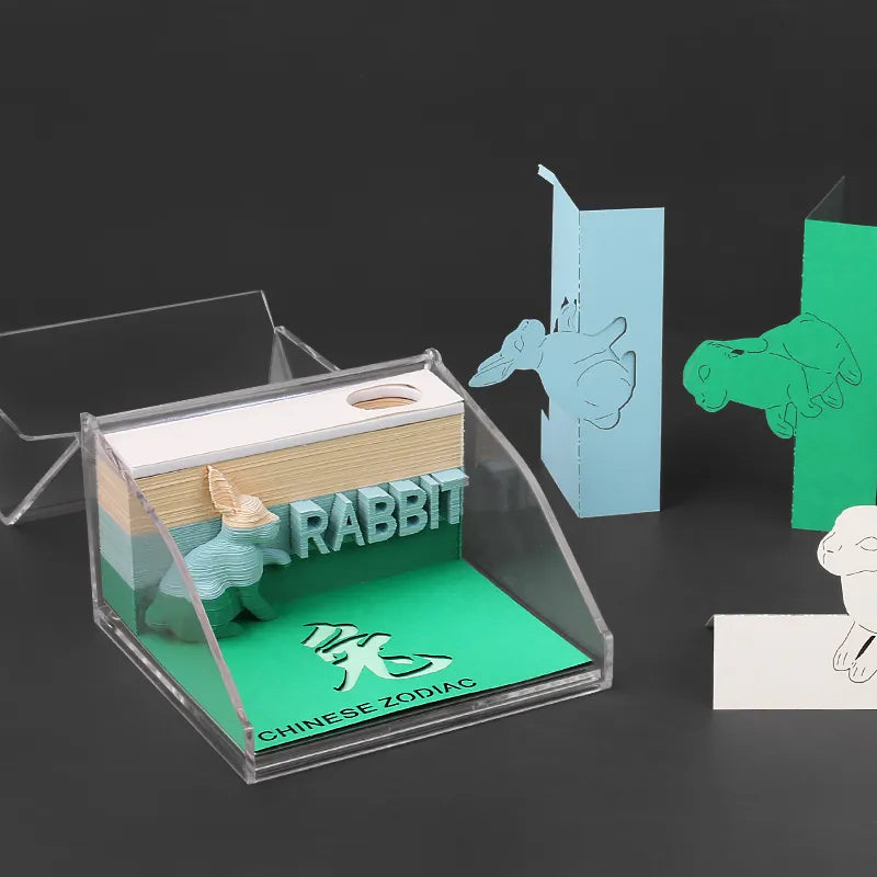 3D Note Pad - 3D Paper Art Notepad