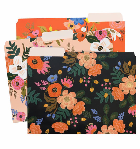 Rifle Paper Co. 6 Assorted File Folders Lively Foral