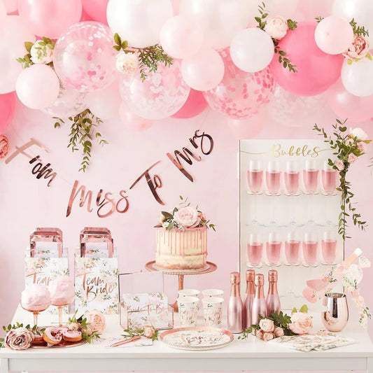 Team Bride Paper Cups - Floral Hen Party