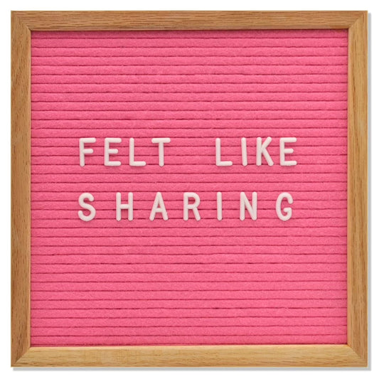 Pink Letter Board
