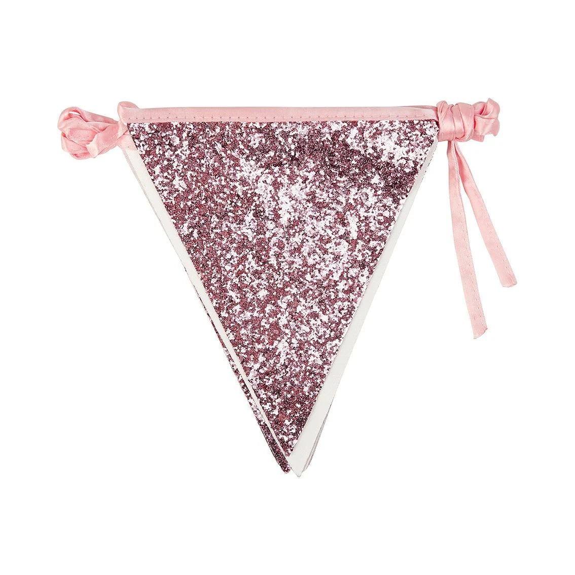 Pink Glitter Triangle Banner