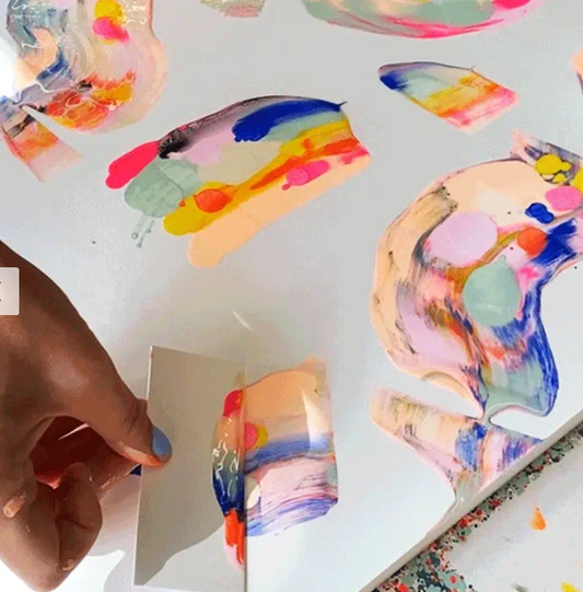 Painted Journal Candy Swirl by Moglea