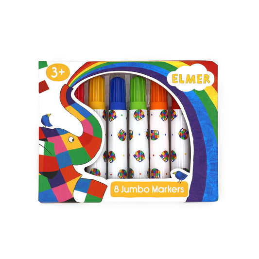 Set of 8 Jumbo Marker Pens for Children