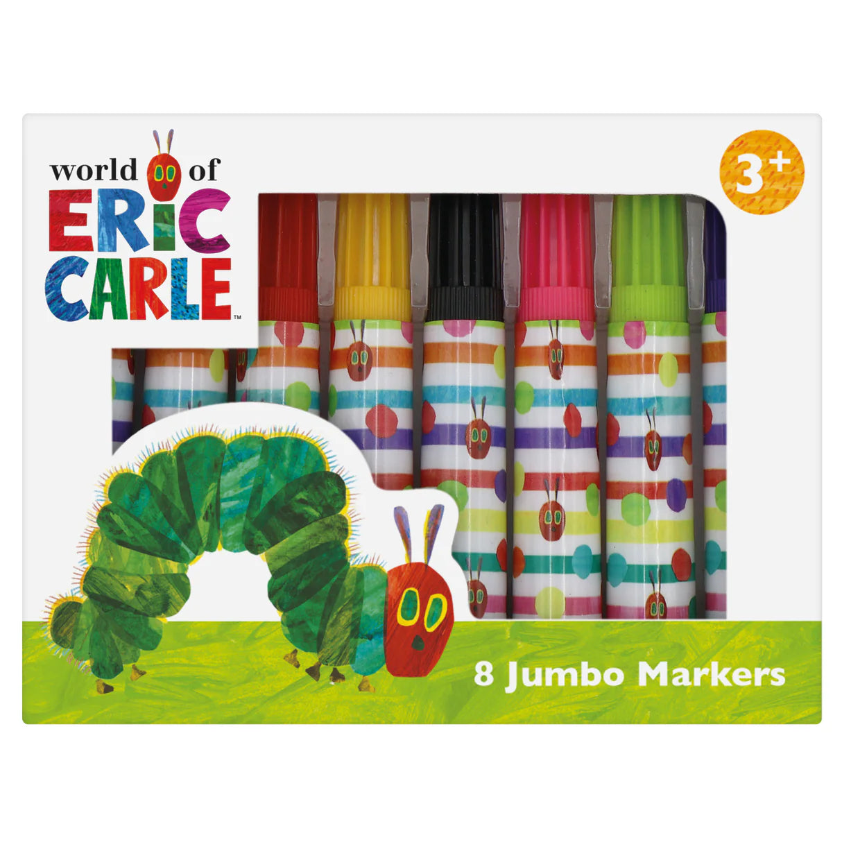 Set of 8 Jumbo Marker Pens for Children