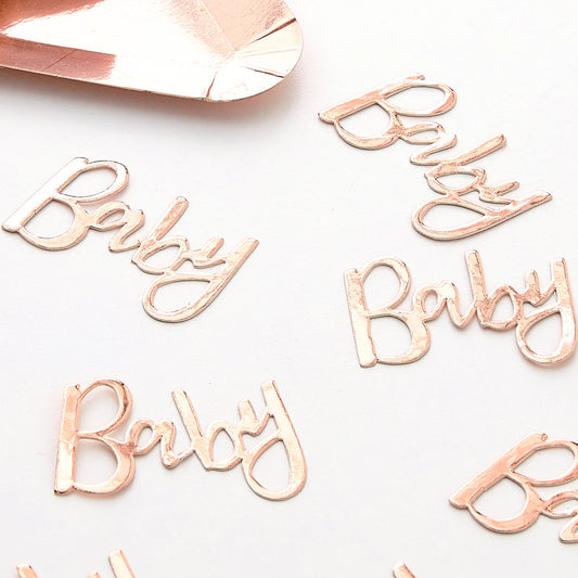 Rose Gold Baby Shower Confetti - Ginger Ray