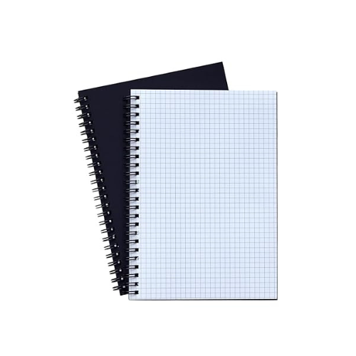 Black Square grid Notebook