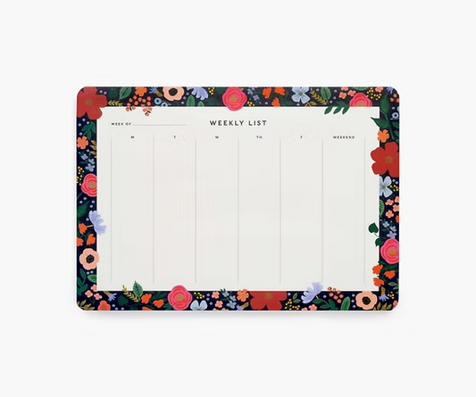 Rifle Paper Co. Wild Rose Weekly Desk Pad
