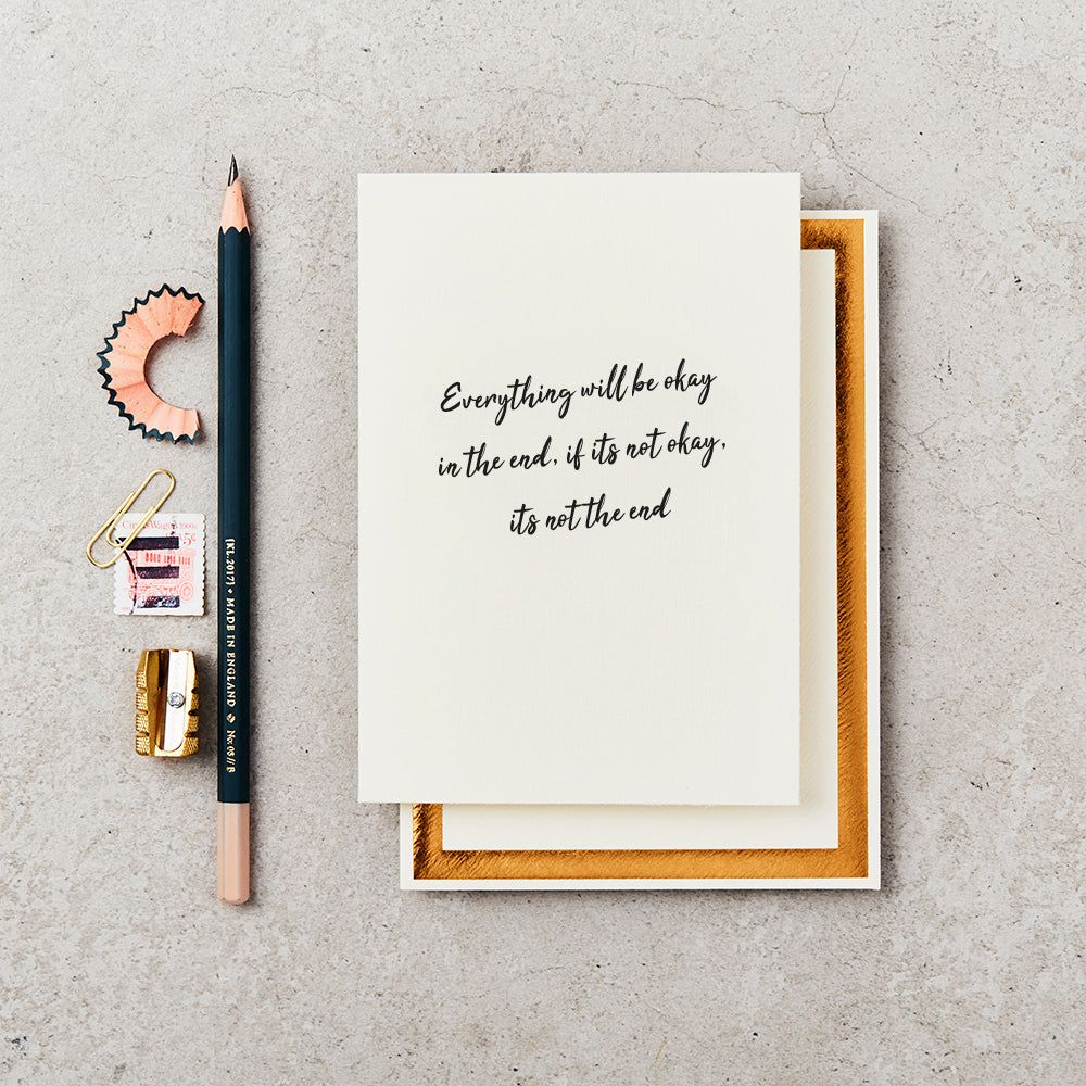 Everything Will Be Okay Sympathy Card - Katie Leamon