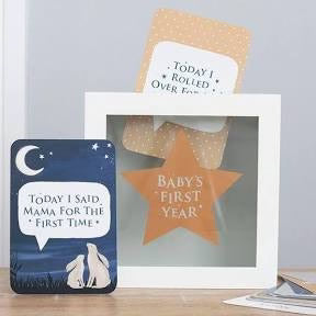 Baby's First Year Milestone Cards And Memory Box