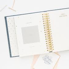Sugar Paper Mist Green Swiss Dot Baby Book
