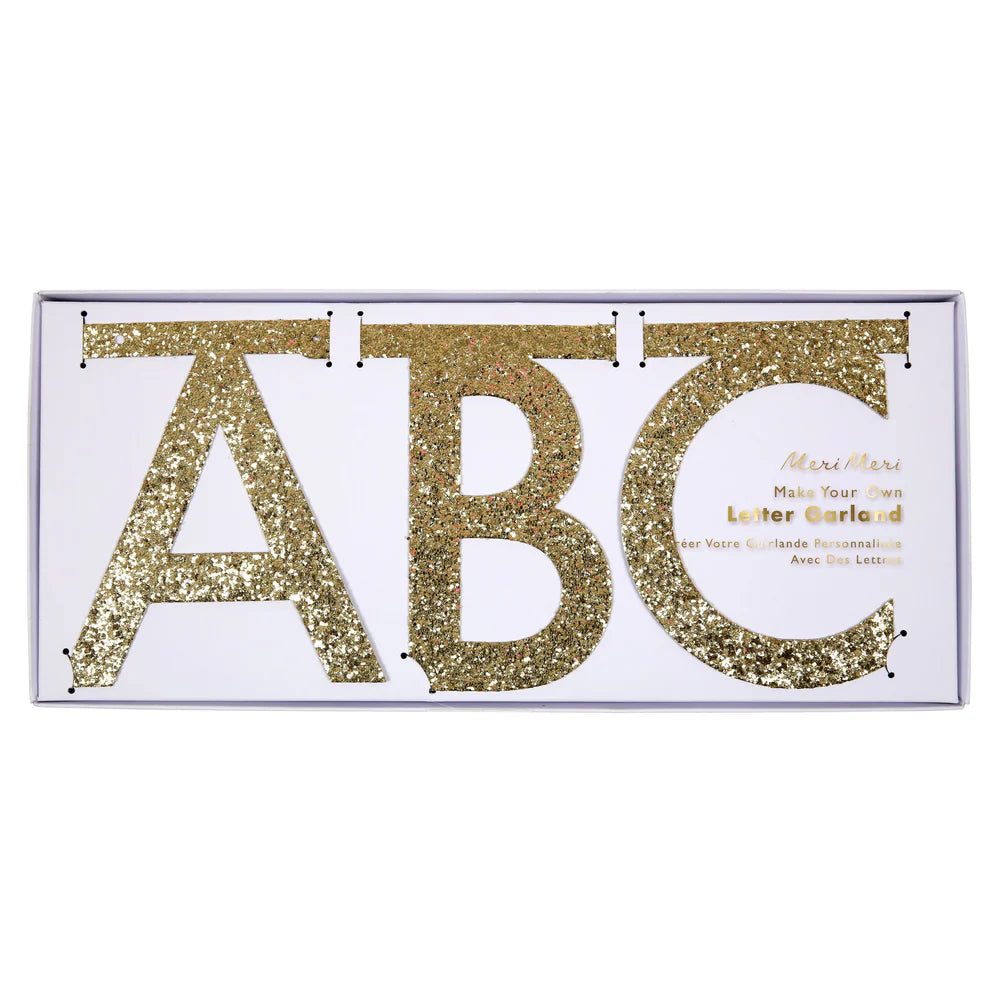 Glitter DIY Letter Garland Kit by Meri Meri