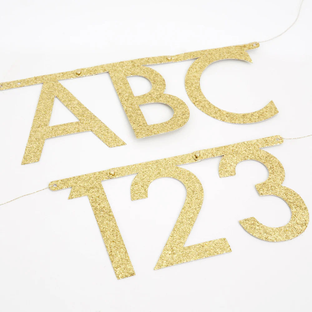 Glitter DIY Letter Garland Kit by Meri Meri