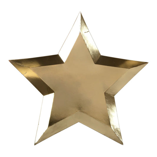 Gold Stay Foiled Plates