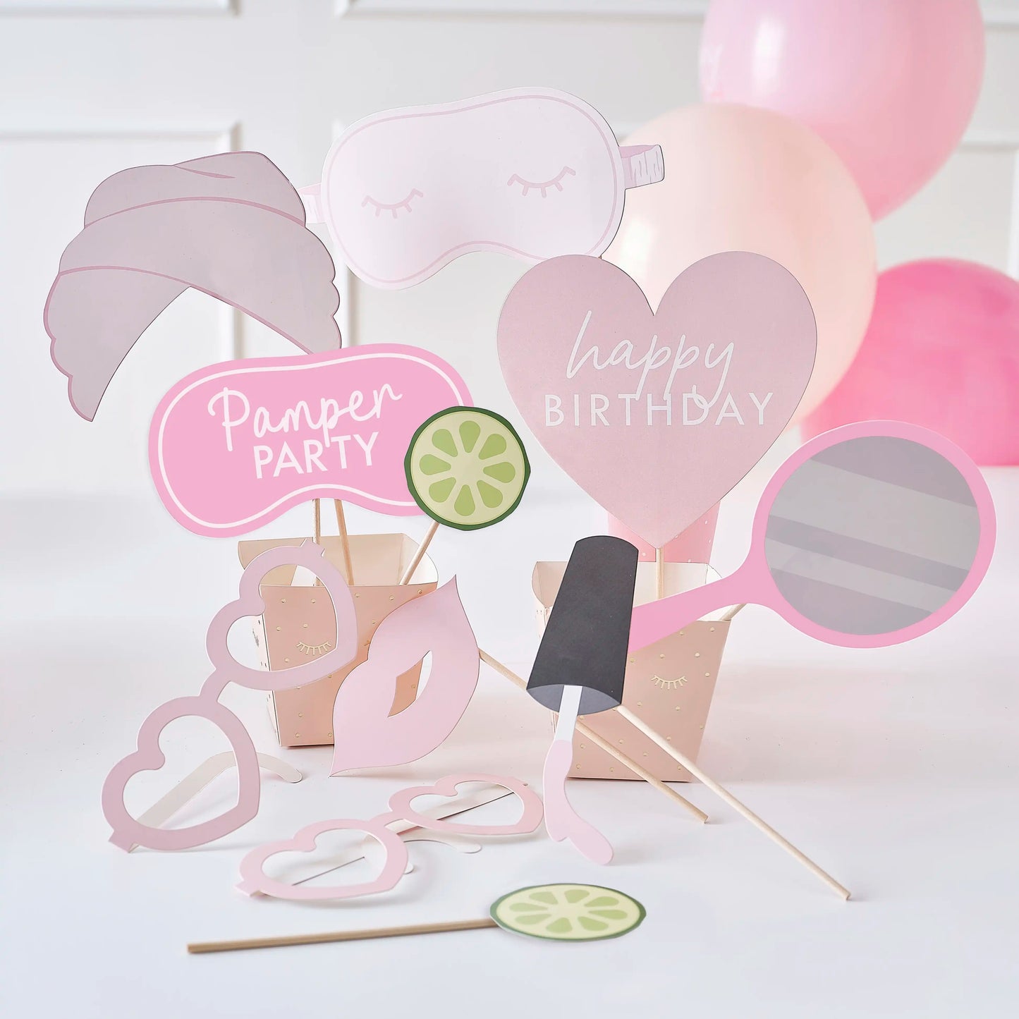 Ginger Ray Pamper Party Photo Booth Props