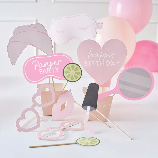 Ginger Ray Pamper Party Photo Booth Props
