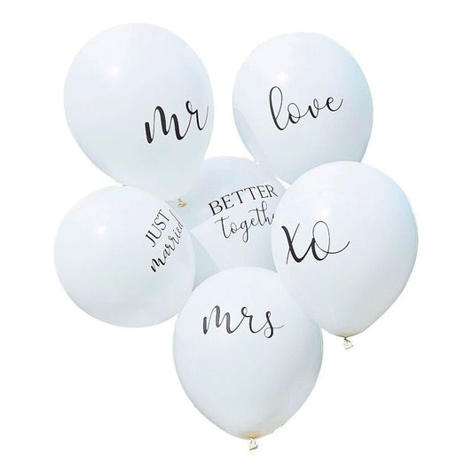 Ginger Ray White Wedding Balloon Bundle
