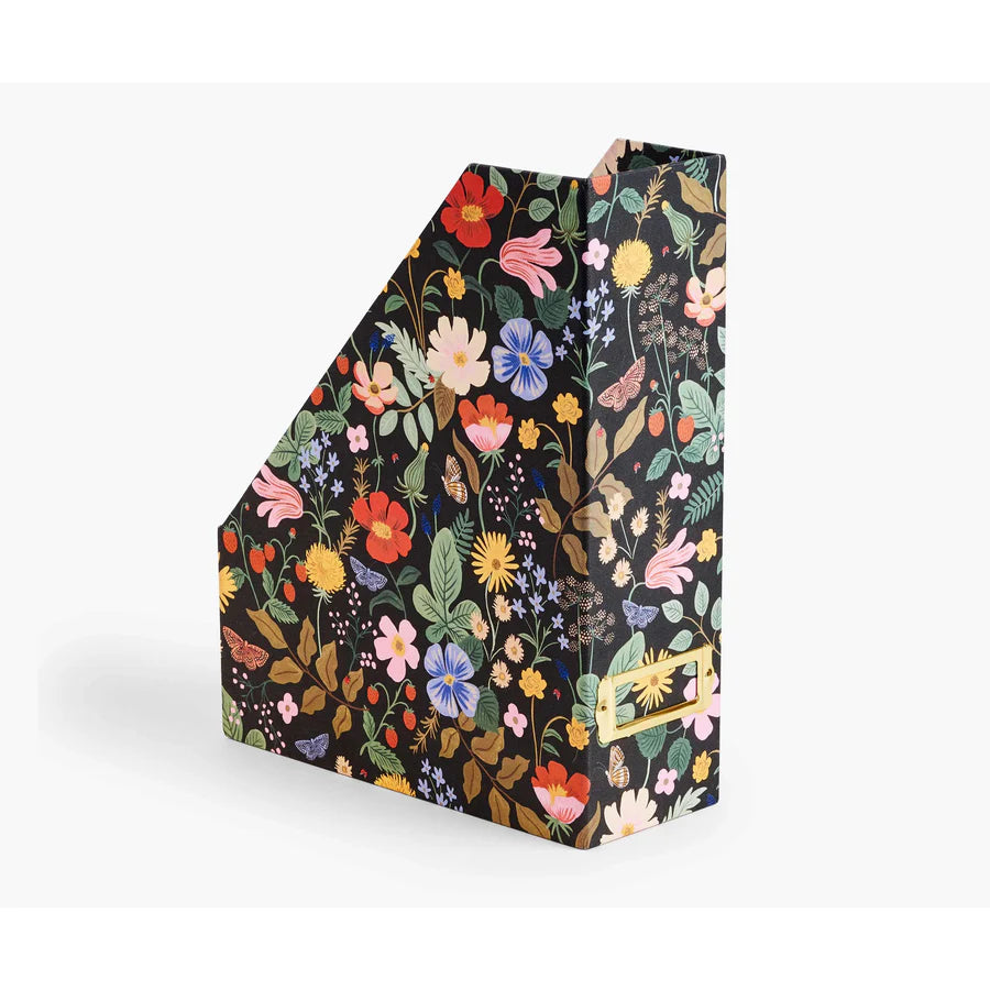 Rifle Paper Co Strawberry Fields Magazine Holder